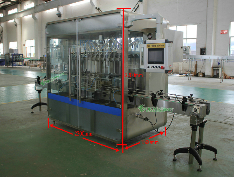 12heads linear oil filling machine