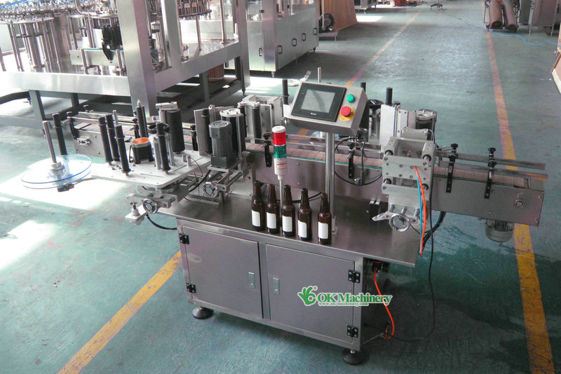 bottle water stick label machine