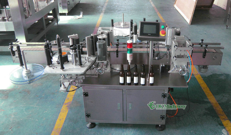 bottle oil stick labeling machine