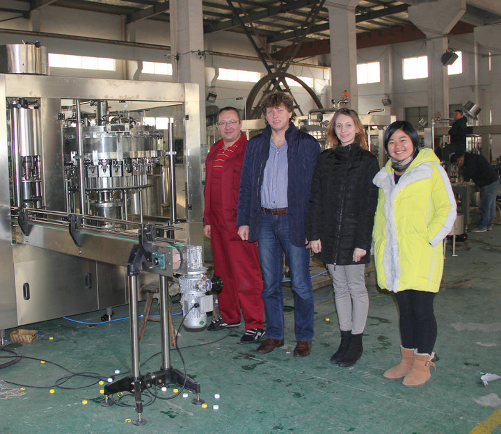 Russian customer soft beverage filling line