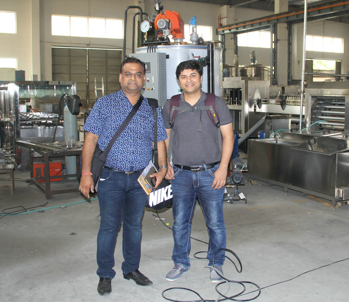 Indian customer buy our can filling machine