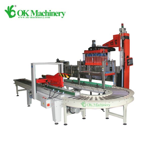 Automatic Bottle Case Filling Packer Line